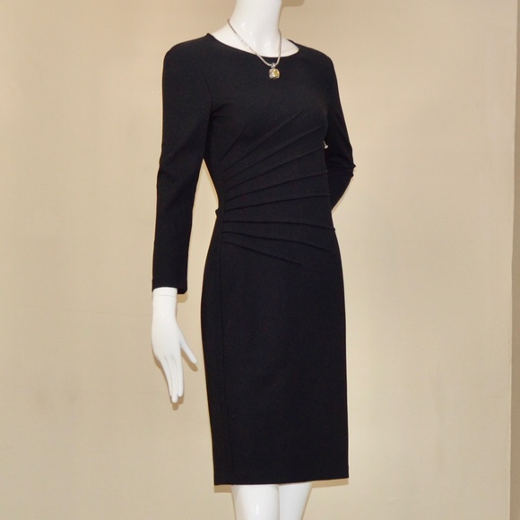 Armani Collezioni Black Sheath  Dress  Made in Italy 🇮🇹 - Picture 5 of 12